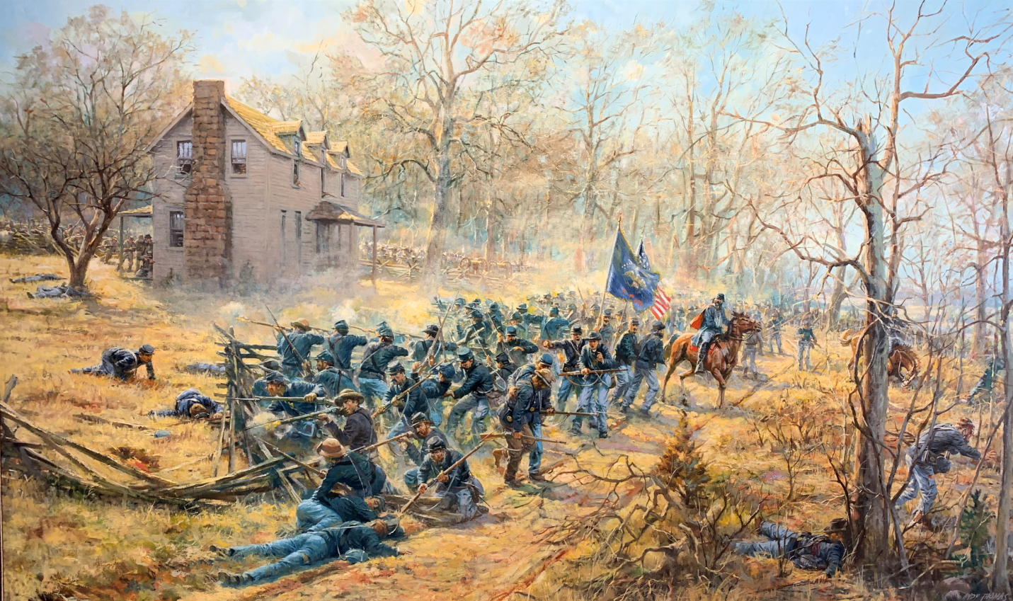 Painting of The Bayonet or Retreat by Andy Thomas